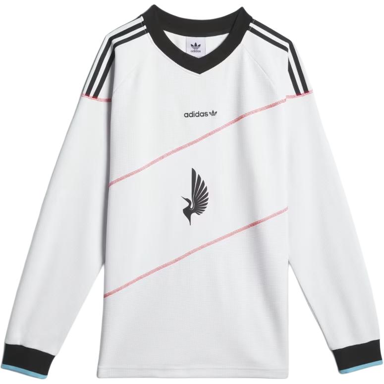Футболка с длинным рукавом Mnufc X Familia Adidas Originals Белая — фото 2