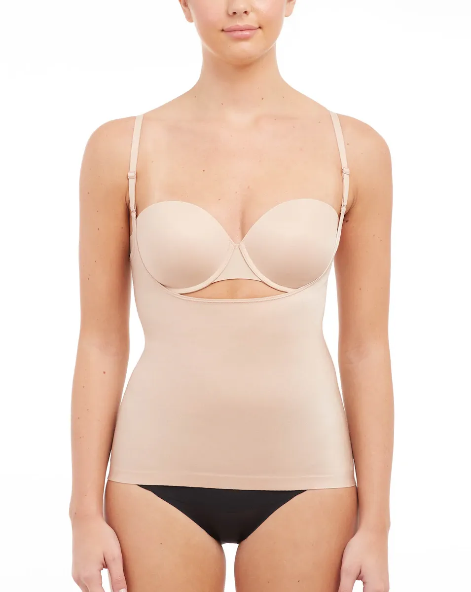 

Женская утягивающая футболка с открытым вырезом Spanx, цвет Natural