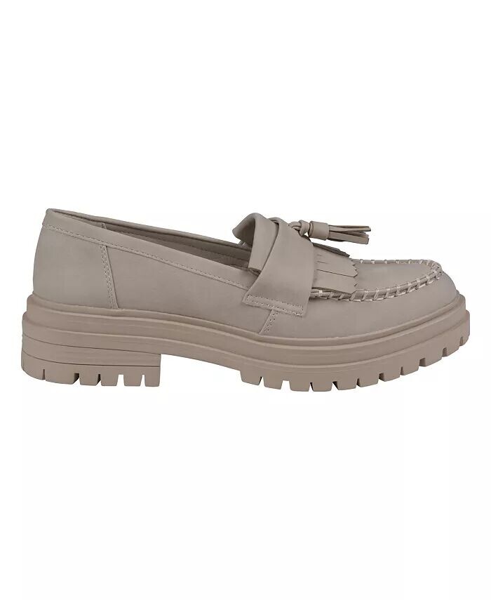 Женские лоферы Tillie с кисточками на подошве и ушками GC Shoes, бежевый — фото 2