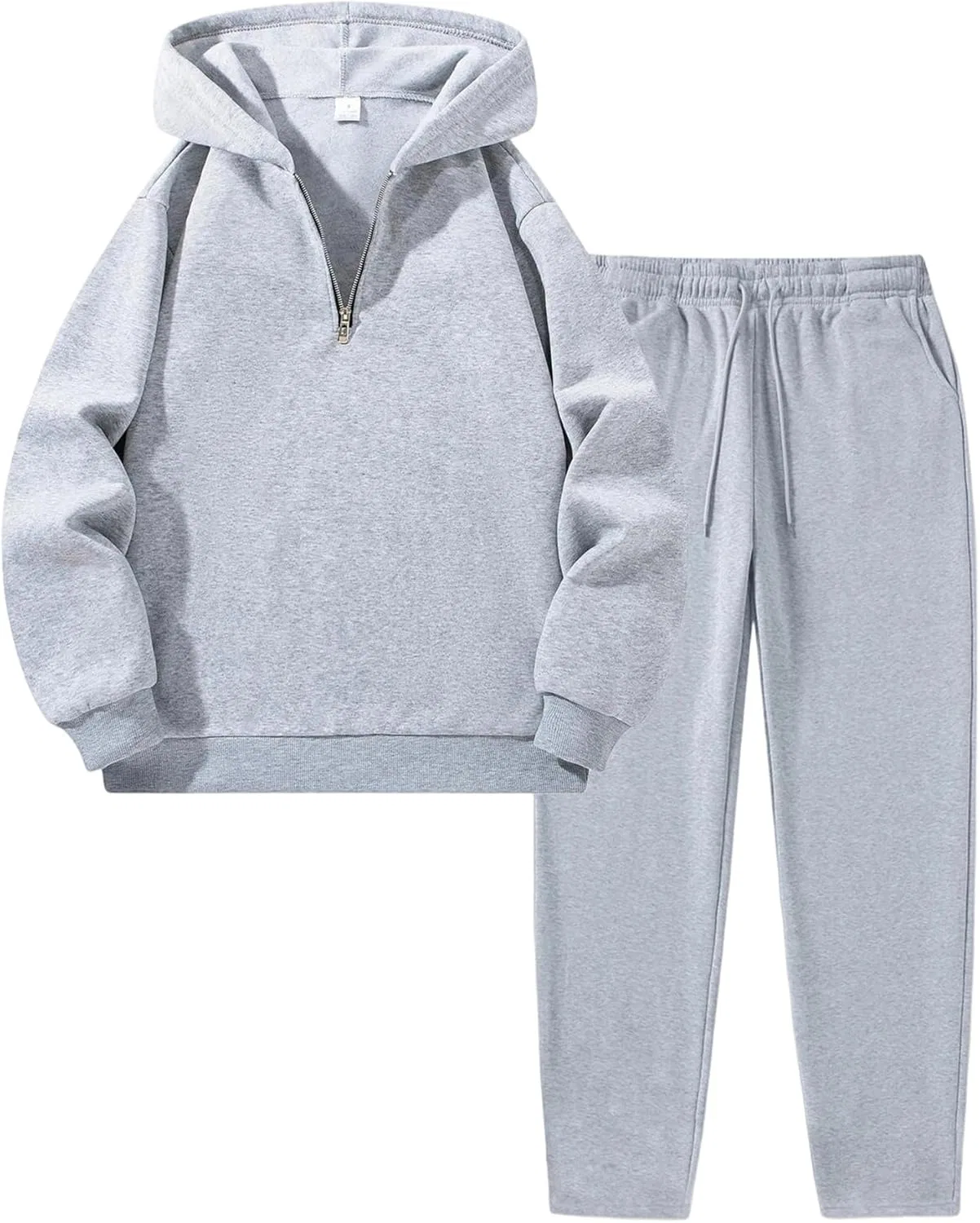 Спортивный костюм с флисом, Generic, 2 предмета, Light Gray9