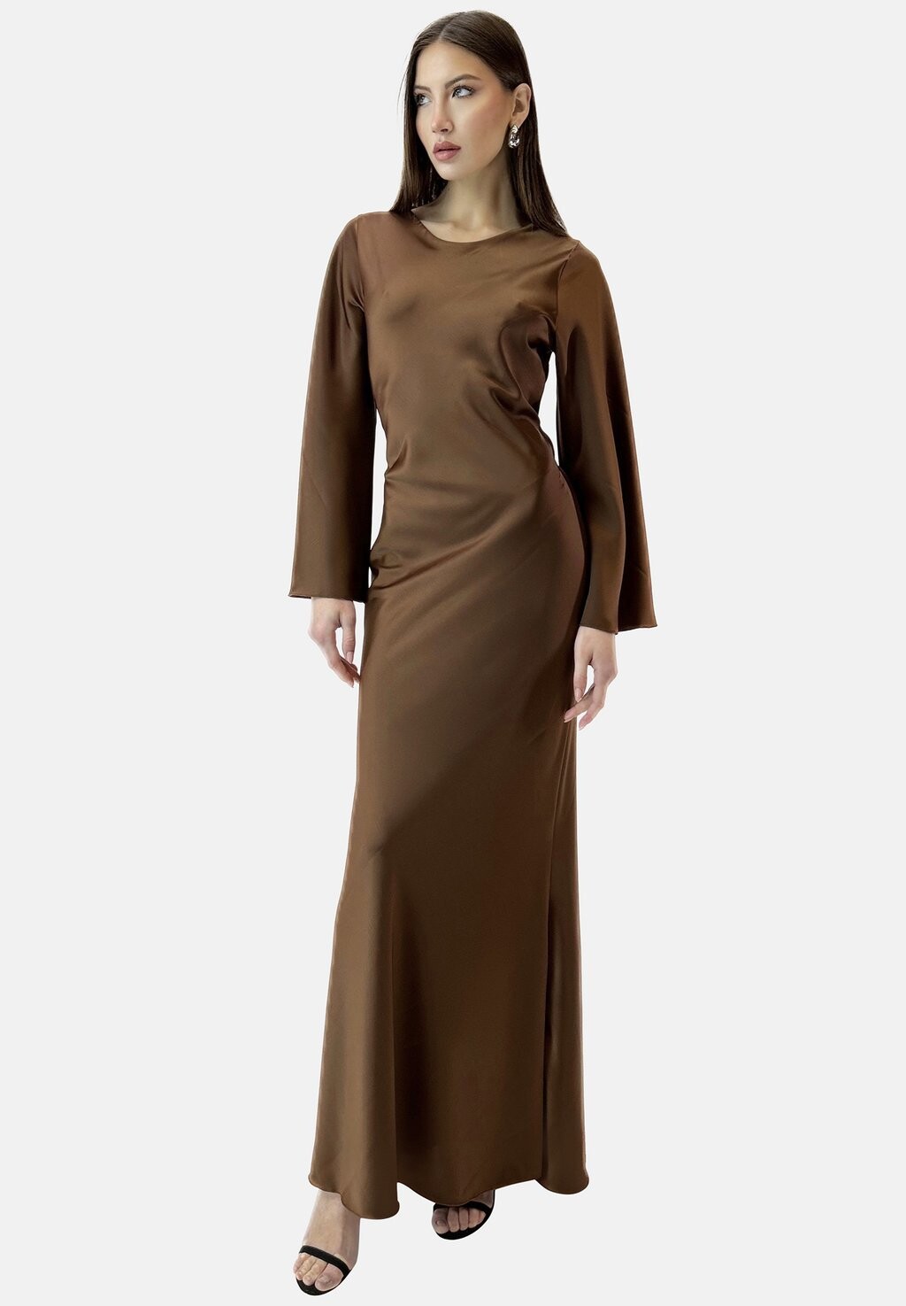 

Платье макси ABAYA Elara, коричневый