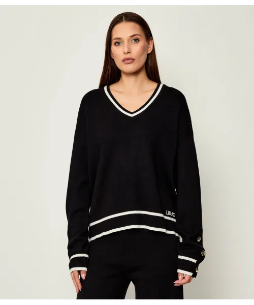 

Свитер Relaxed fit Liu Jo Sport, черный
