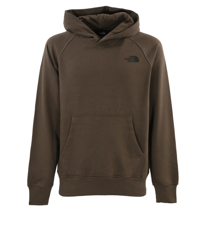 

Хлопковая толстовка с капюшоном The North Face, коричневый