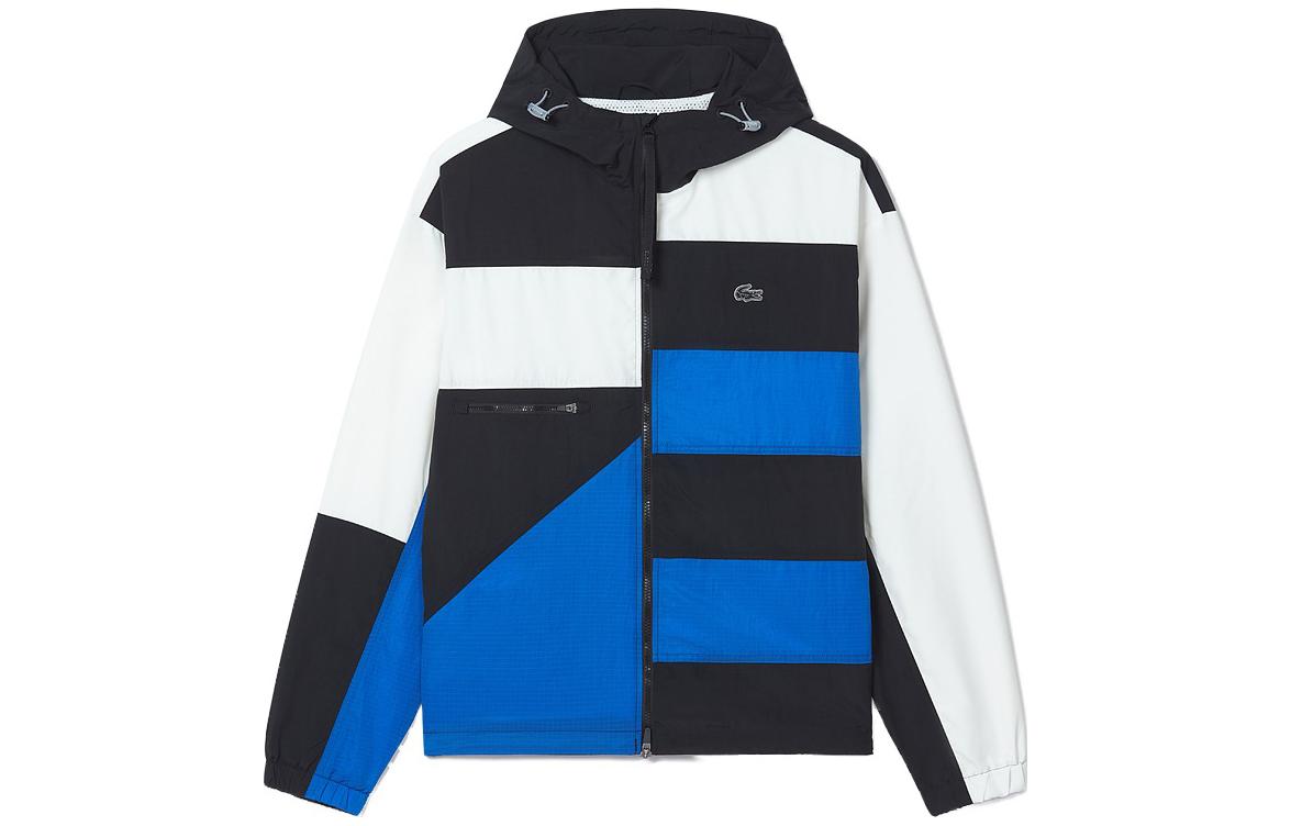 LACOSTE Куртка мужская черная белая синяя, Black White Blue — фото 3