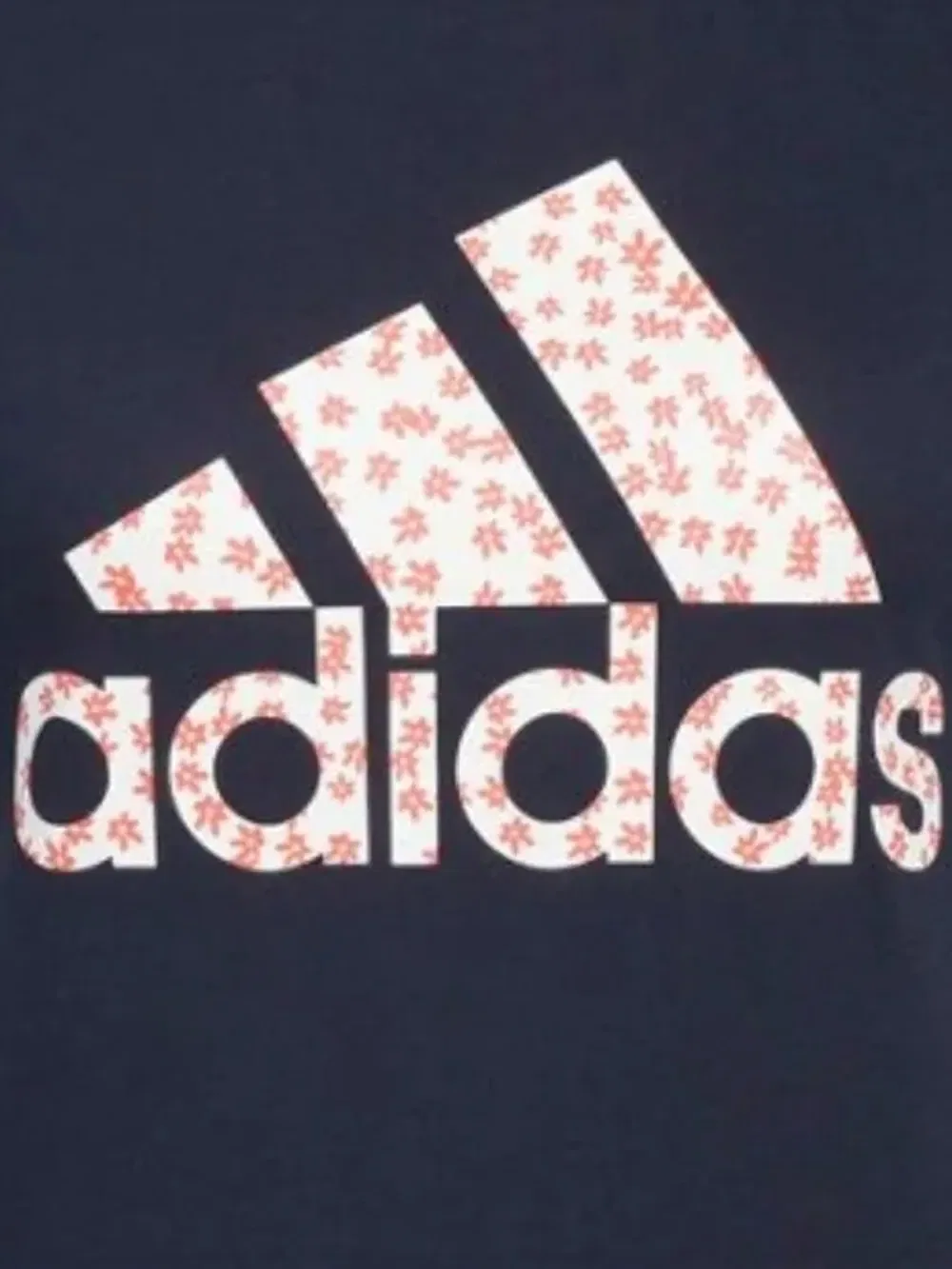 Футболка с цветочным логотипом Adidas, синий — фото 2