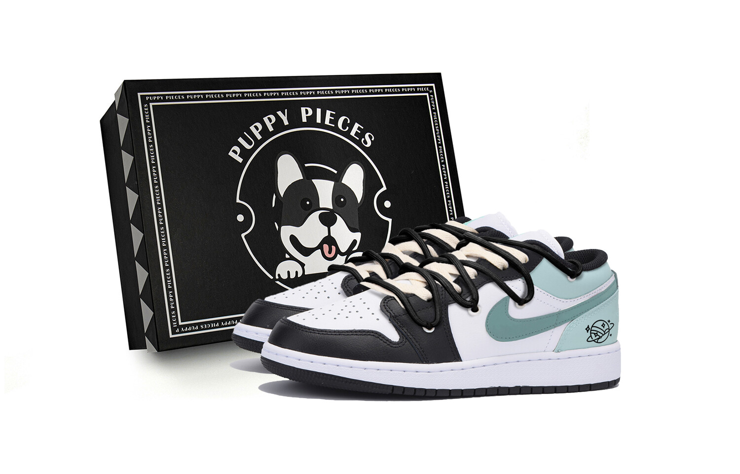 

Баскетбольные кроссовки Air 1 Vintage Men Low-Top Black/Tiffany Jordan