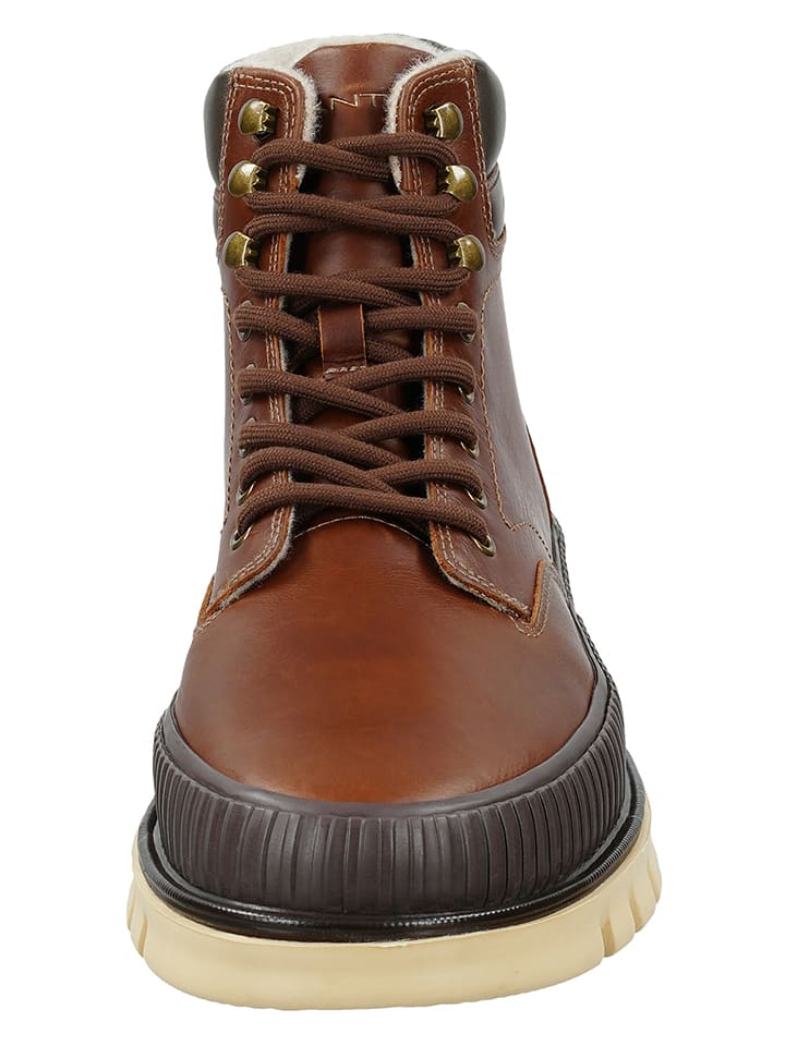 GANT Footwear Кожаные сапоги "Небрада" светло-коричневого цвета — фото 2
