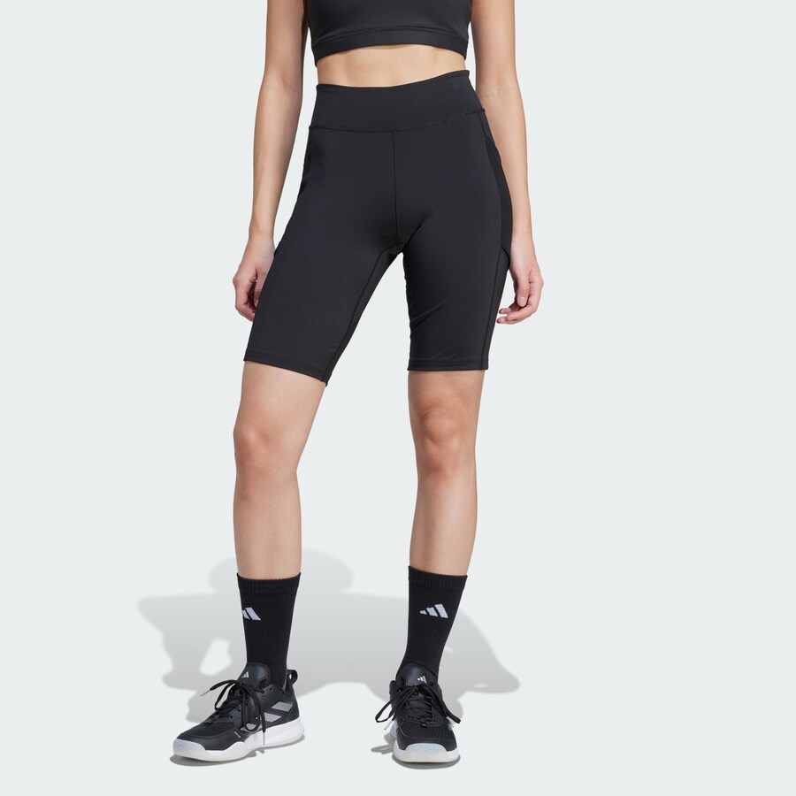 Шорты ADIDAS PERFORMANCE Skinny Workout Pants, черный — фото 2