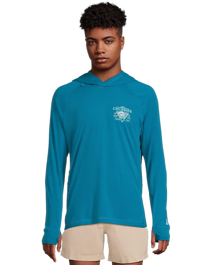 

Мужская толстовка с капюшоном Chubbies The Boardwalk Emporer (Sun Hoodie), Medium Blue