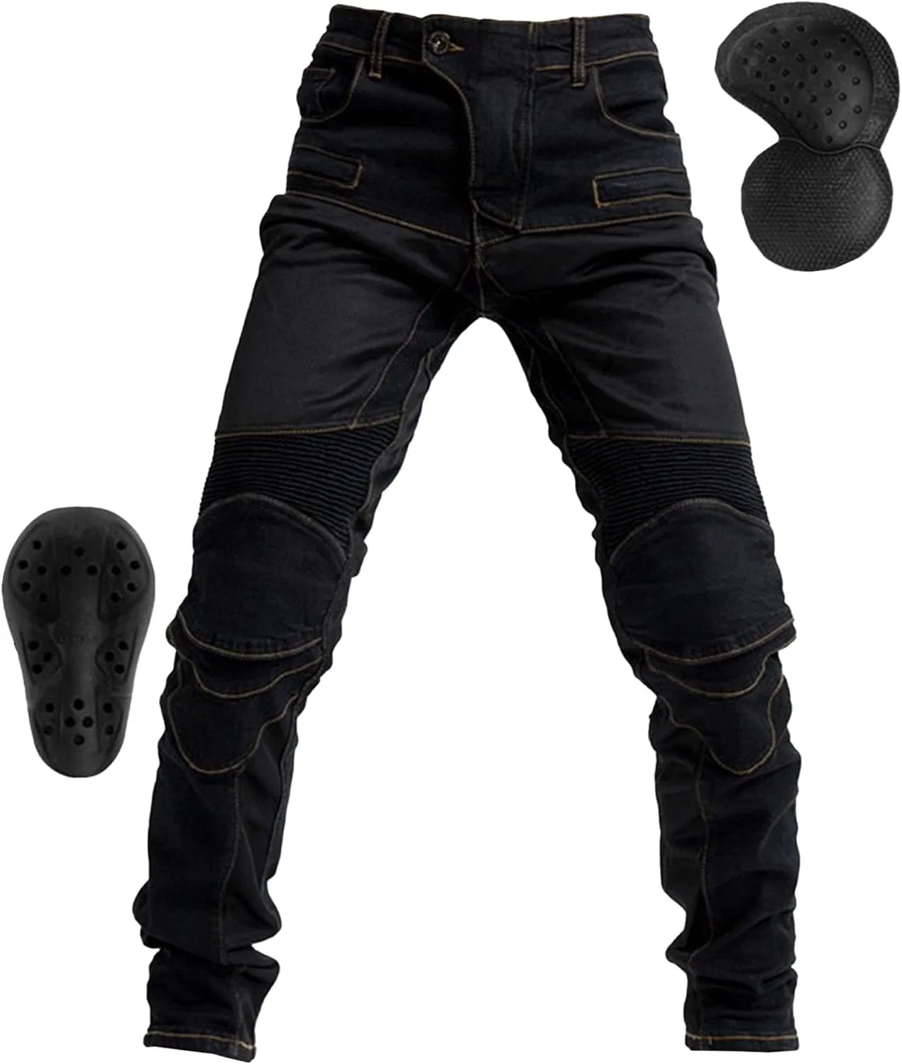 Джинсы для мотоциклистов, Regular Fit, Black