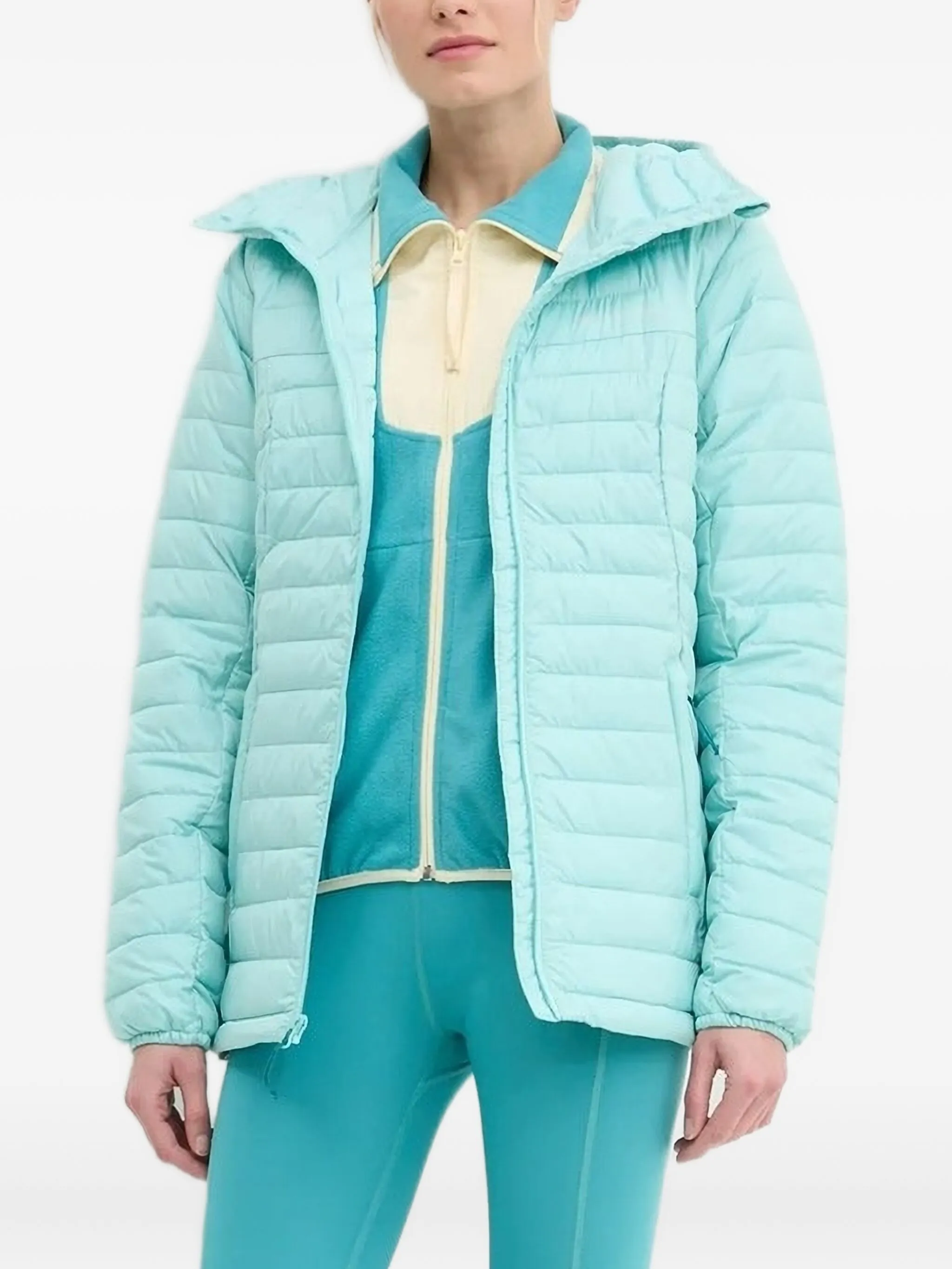 

Пуховик с капюшоном Columbia, синий