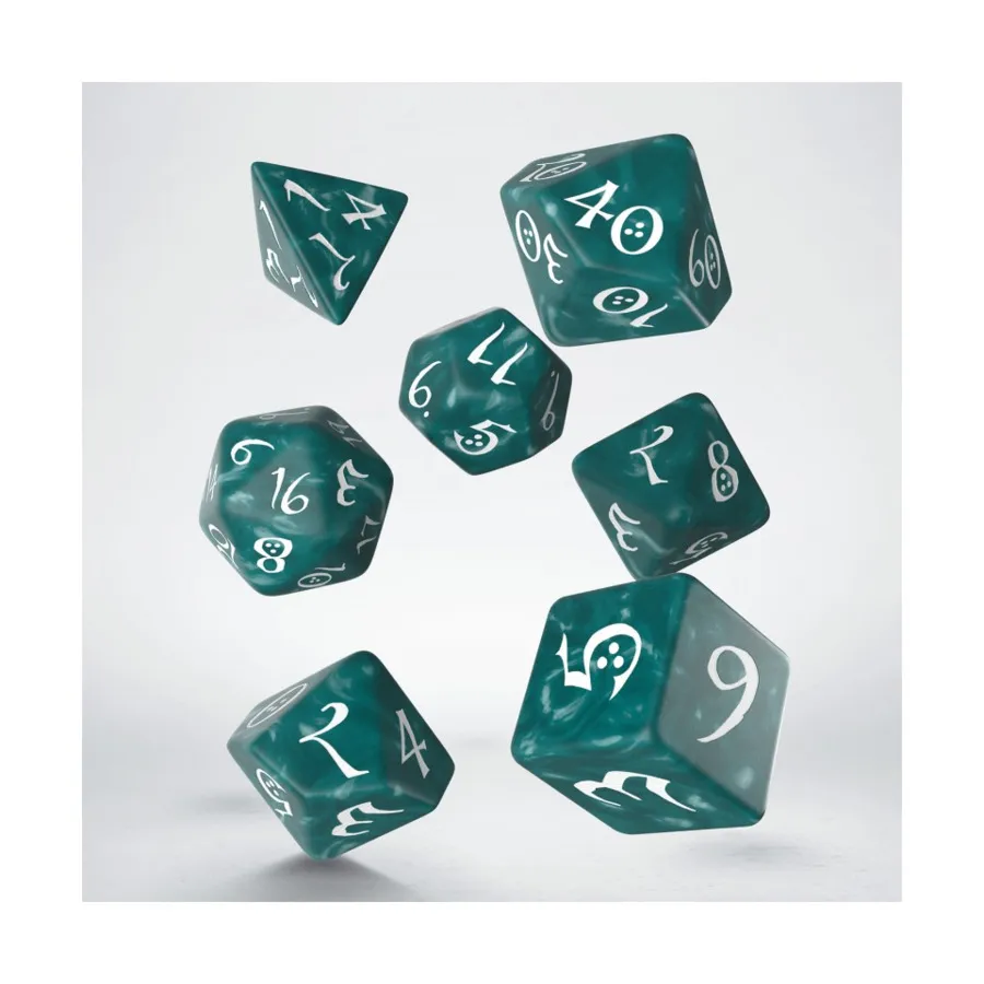 

Полифонический комплект Stormy с белым (7), Classic Role Playing Games Dice