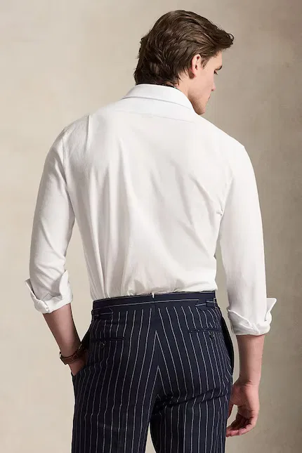 Рубашка хлопковая Polo Ralph Lauren, белый — фото 2