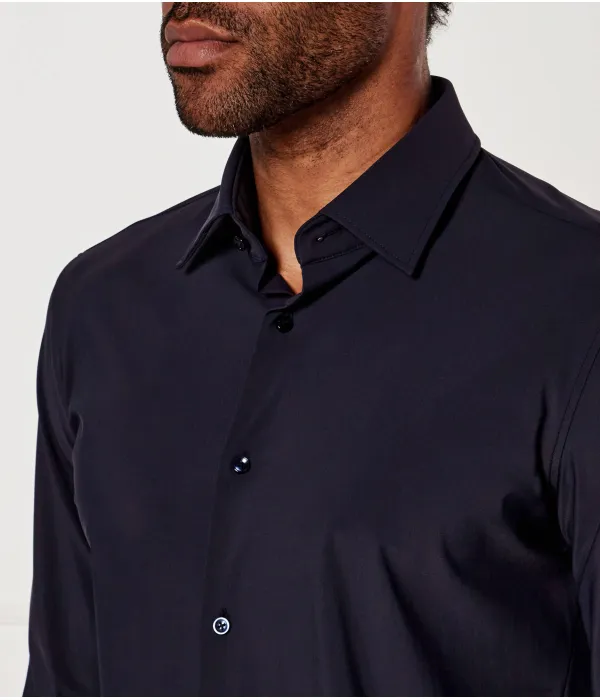 Рубашка p-hank-kent-c1-222 Slim fit Boss, синий — фото 4