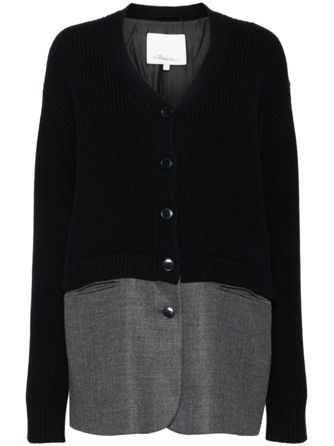 

Кардиган с контрастным подолом 3.1 Phillip Lim, синий
