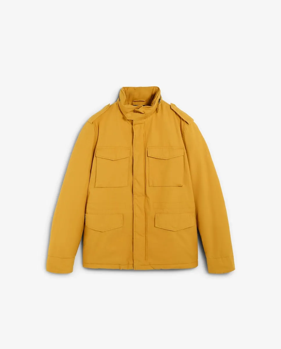 

Мужская куртка в военном стиле с логотипом на рукаве Scalpers, горчичный