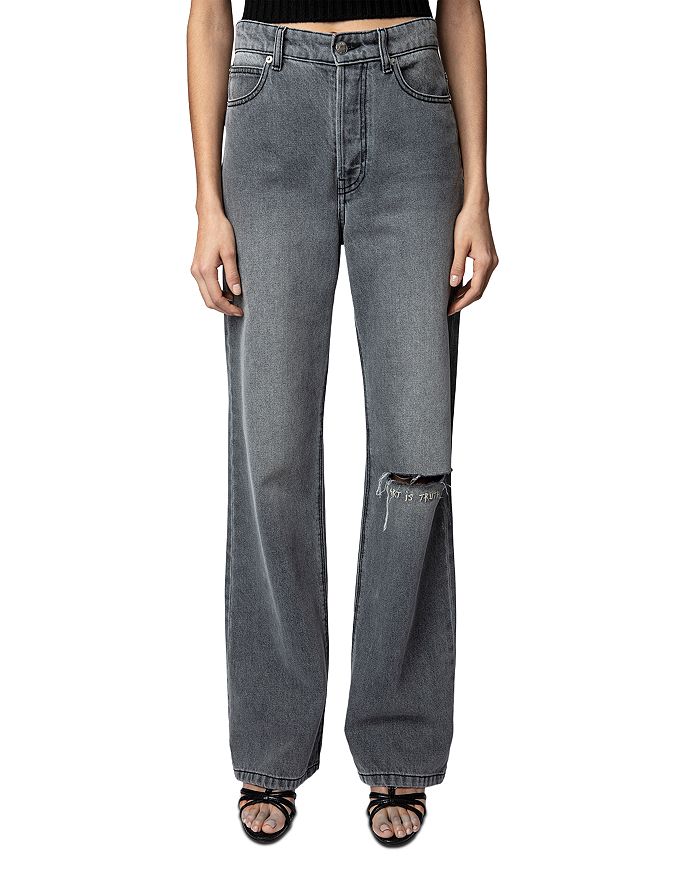 

Джинсы Evy Ripped Flared в сером цвете Zadig & Voltaire, серый