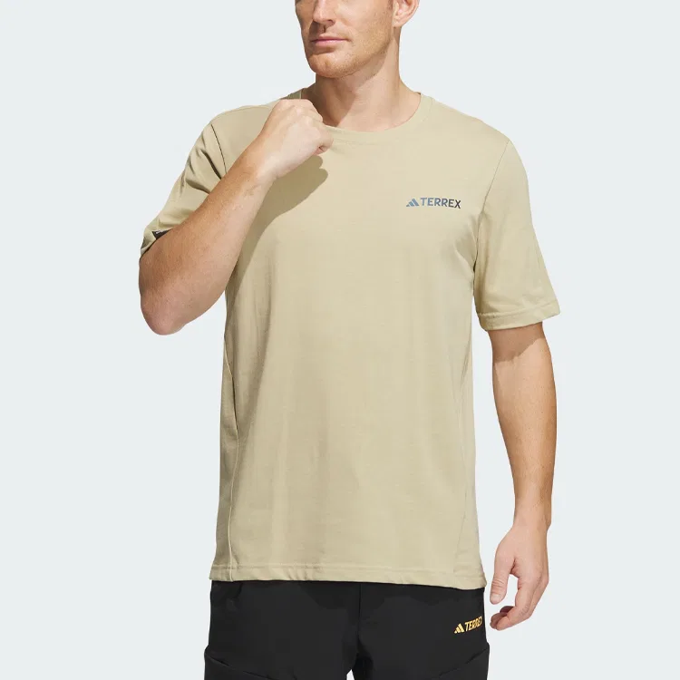 Футболка мужская Adidas Grassland Brown — фото 2