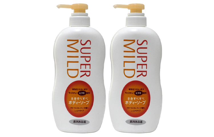 

Семейный гель для душа освежающий, увлажняющий, успокаивающий и питающий 650ml/650ml*2 Super Mild