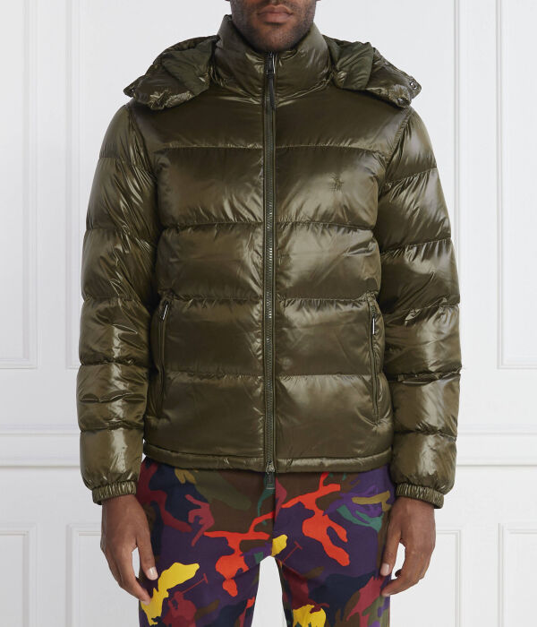 

Пуховик мужской Polo Ralph Lauren утепленный с капюшоном, зеленый
