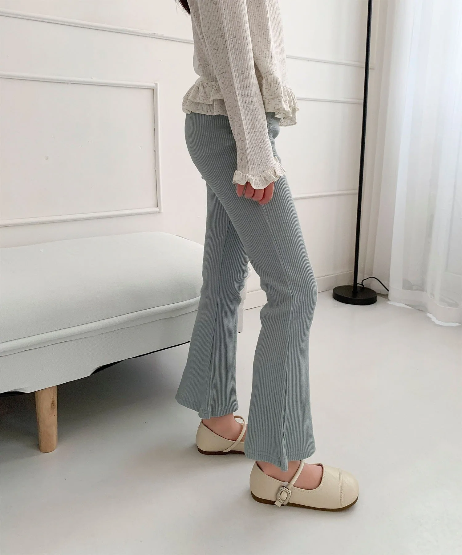 Полурасклешенные брюки длиной 9 дюймов Aimoha Kids, blue — фото 4