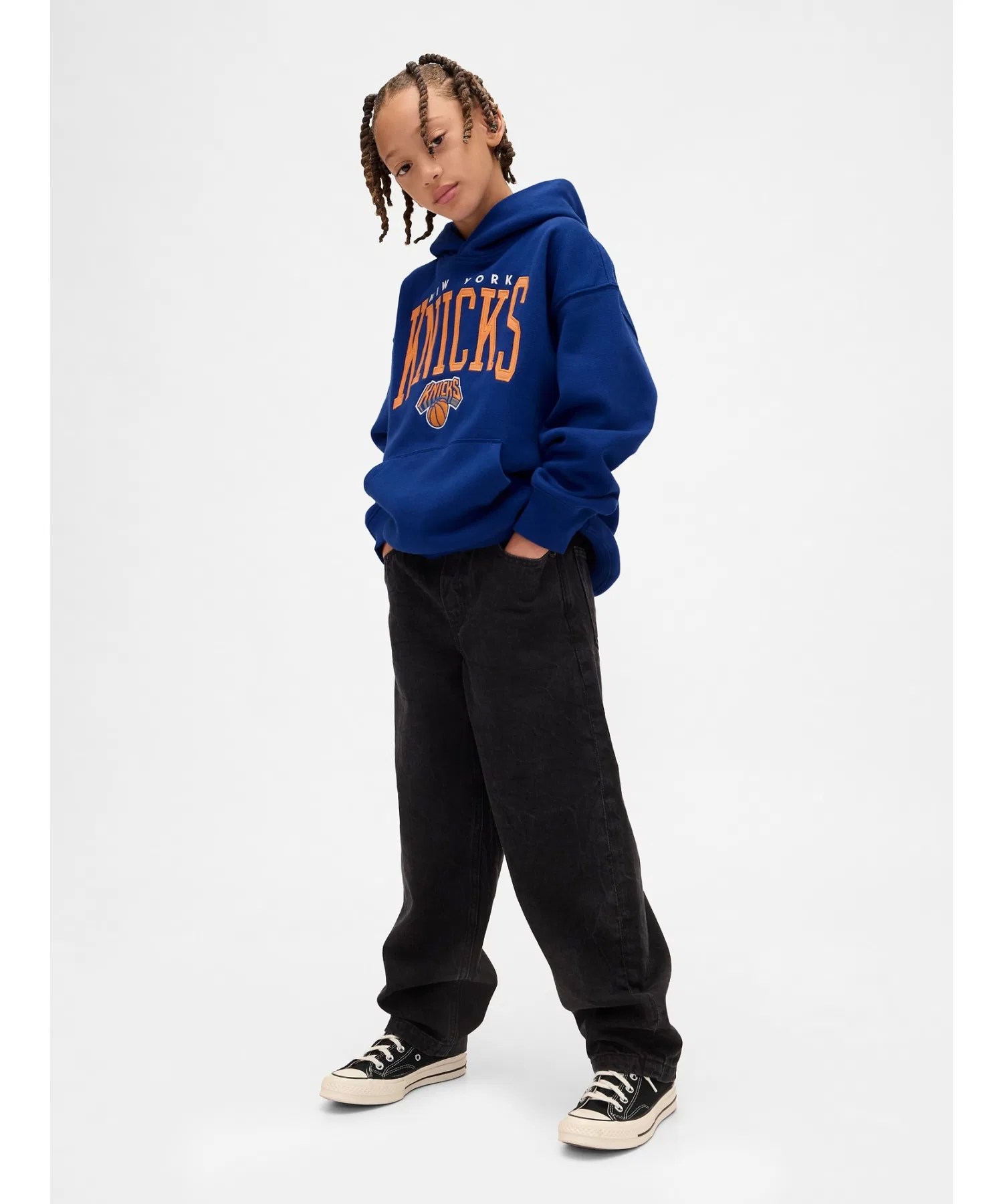 Детская толстовка NBA New York Knicks Vintage Soft Relaxed Fit. — фото 4