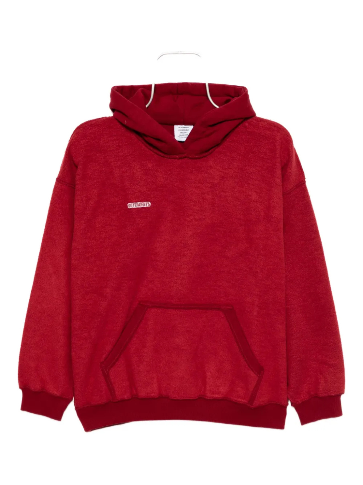 

Толстовка с вышитым логотипом VETEMENTS, красный