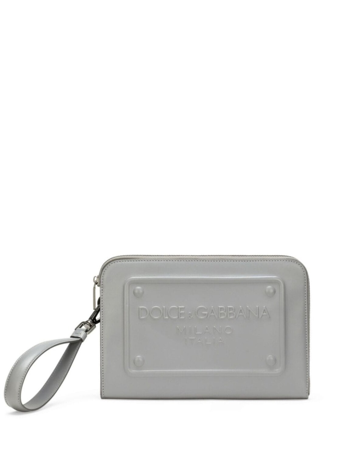 

Dolce & Gabbana клатч с тисненым логотипом, серый