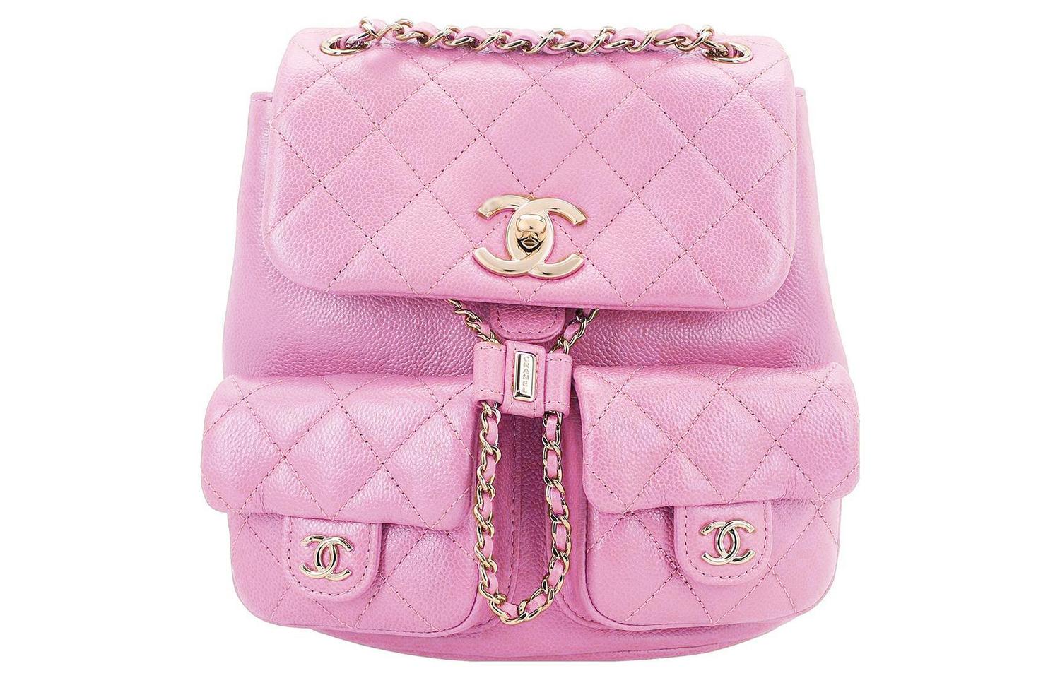 

CHANEL Рюкзак Women's из зернистой кожи личи и телячьей кожи светло-фиолетовый