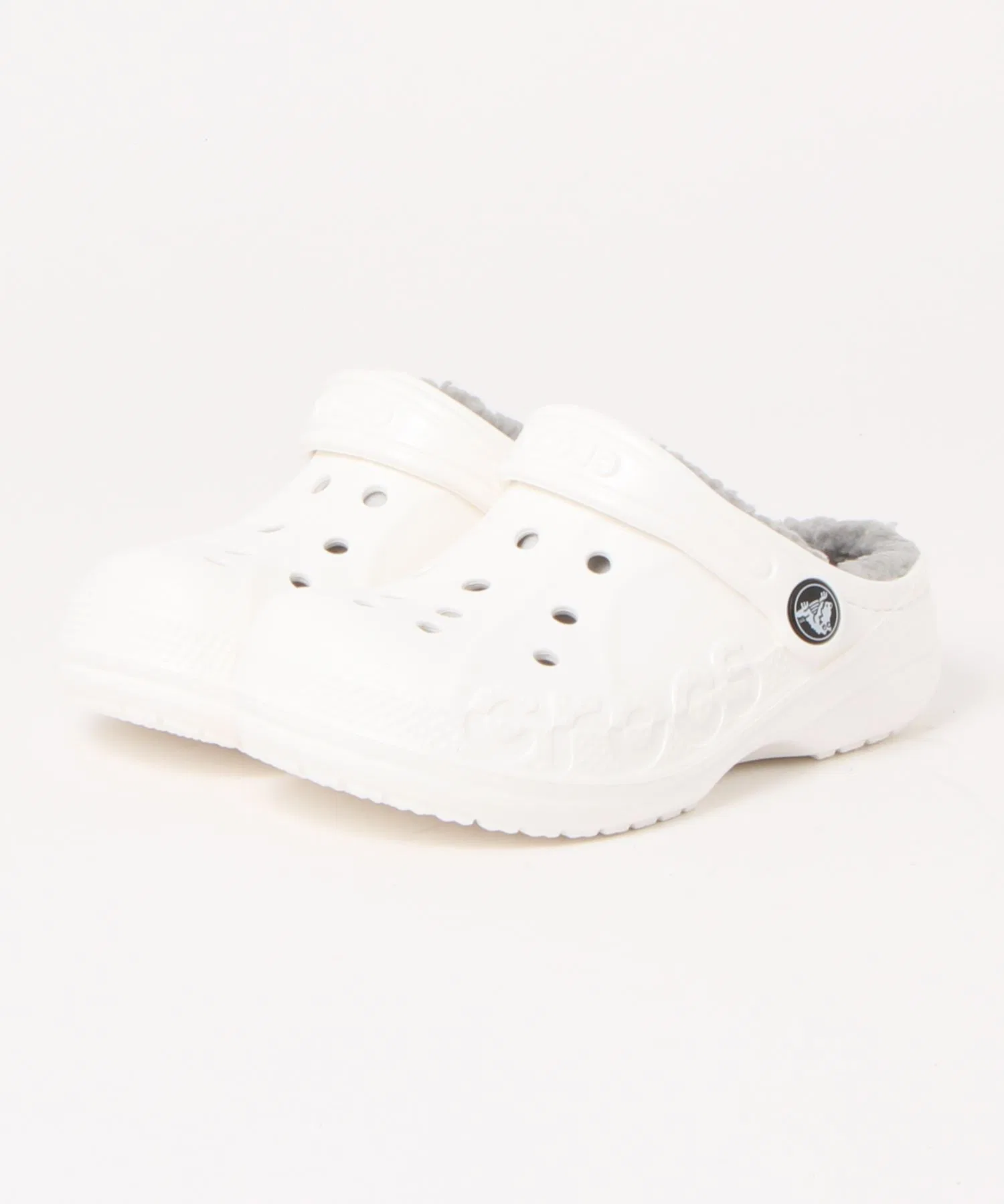 Детские сабо Crocs Baya Lined Clog белые