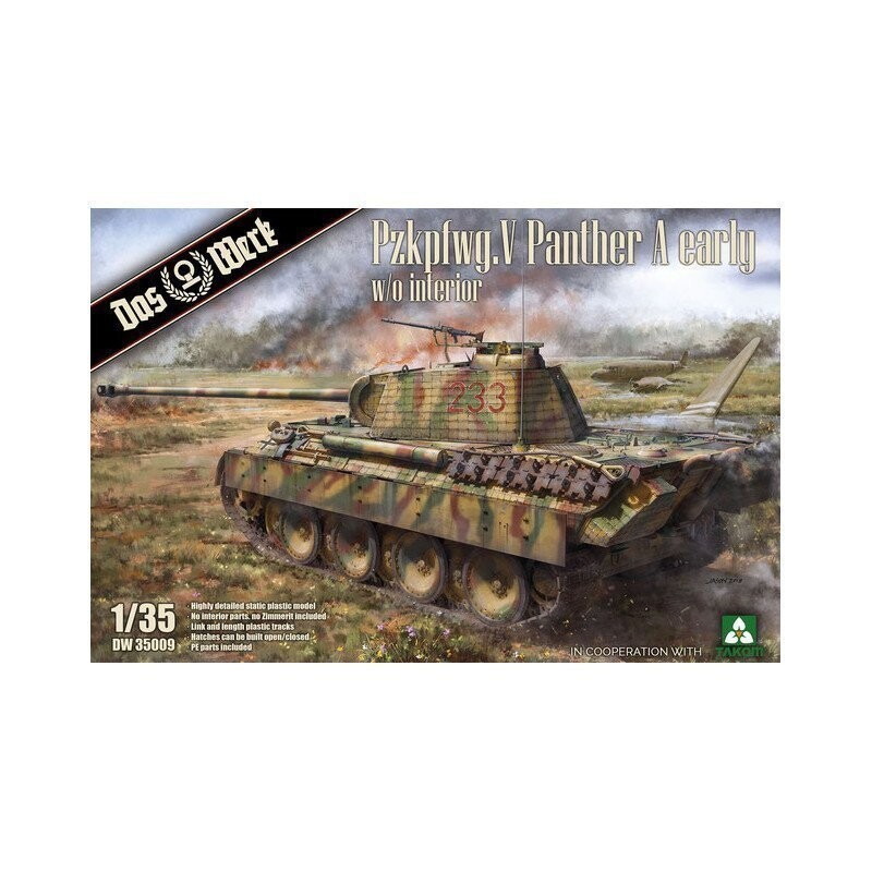 

Das Werk DW35009 Pzkpfwg.V Пантера А ранняя без интерьера 1/35 Inna marka