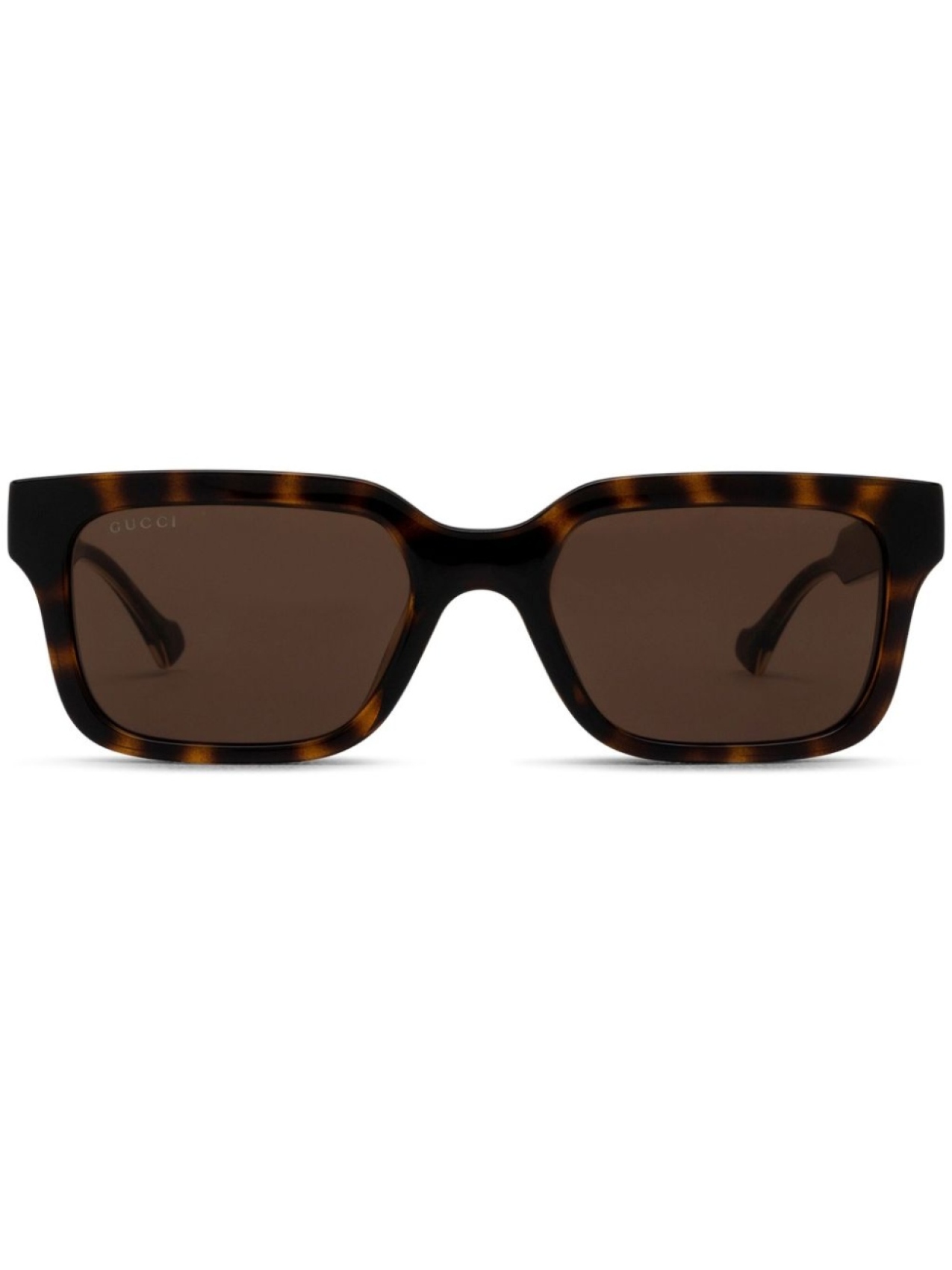 

Gucci Eyewear солнцезащитные очки в прямоугольной оправе, коричневый