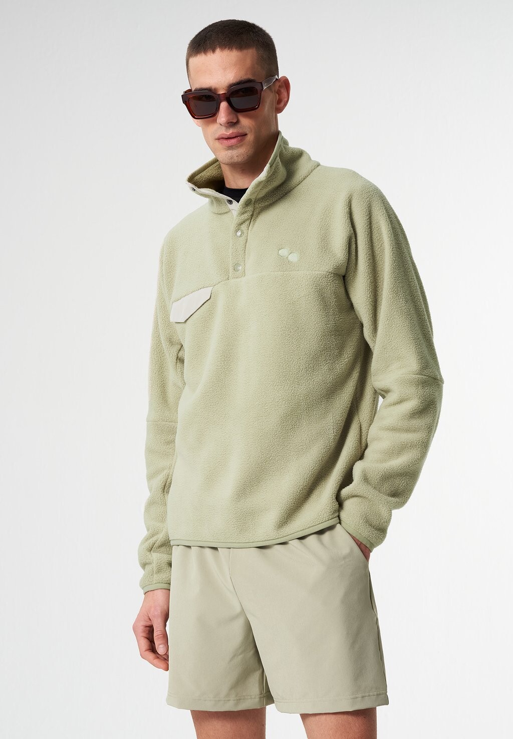 

Флисовый свитер pinqponq, цвет reed olive
