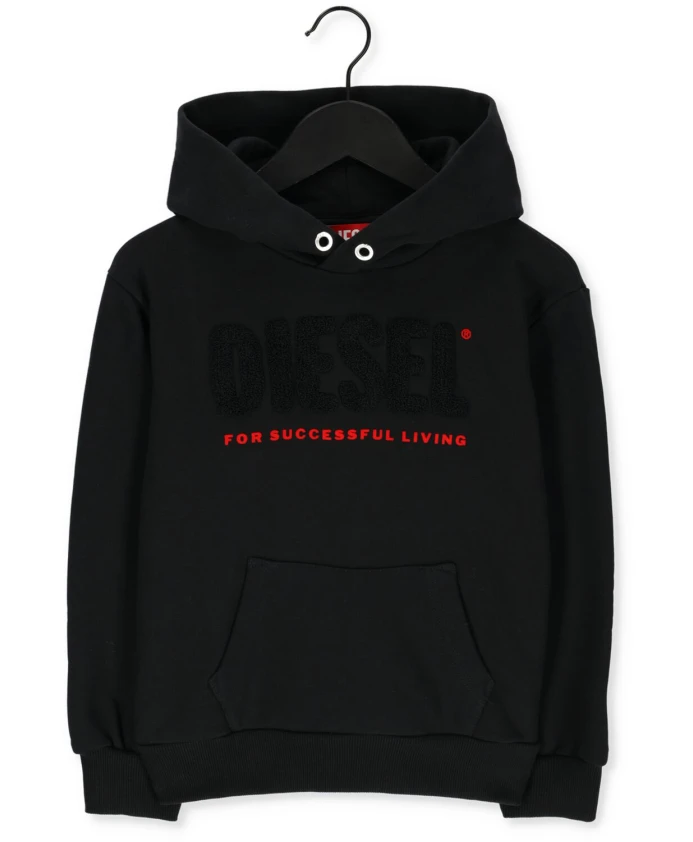 

Свитер с капюшоном скало поверх Diesel, черный