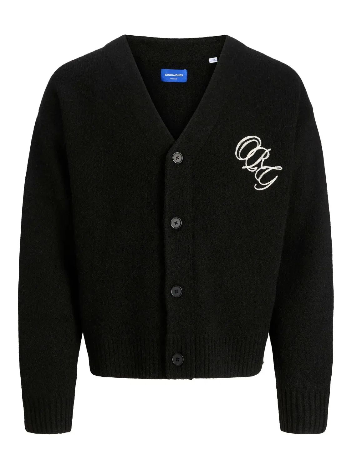 Кардиган с вышивкой JACK & JONES Junior, черный