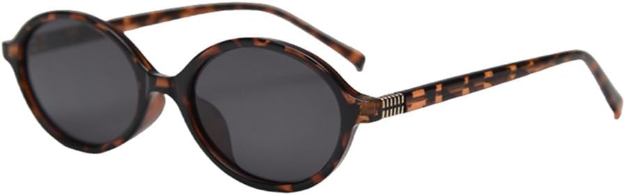 

Маленькие круглые поляризованные солнцезащитные очки для мужчин, овальные солнцезащитные очки для женщин, ретро-винтажные ацетатные мужские очки VFDHN, Leopard With Black