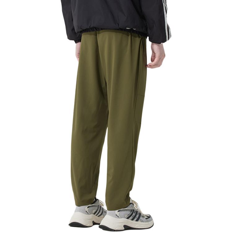 Adidas SS25 Спортивные трикотажные брюки мужские olive green — фото 4