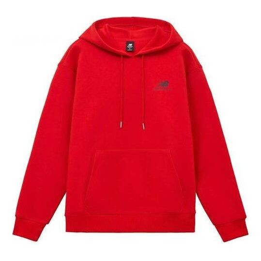 

Толстовка с капюшоном с принтом логотипа New Balance, красный
