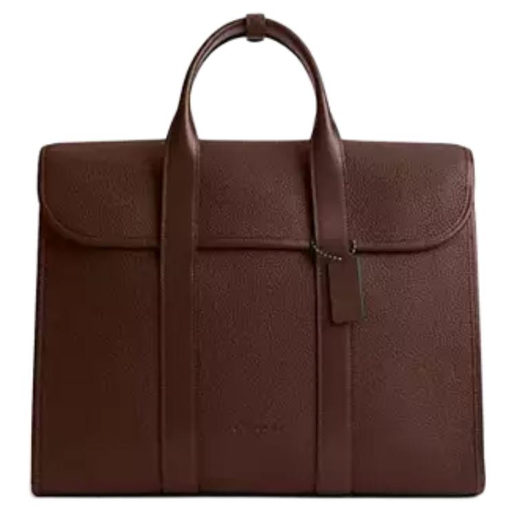 

COACH Готэм Большая мужская сумка для документов из телячьей кожи тёмно-коричневый