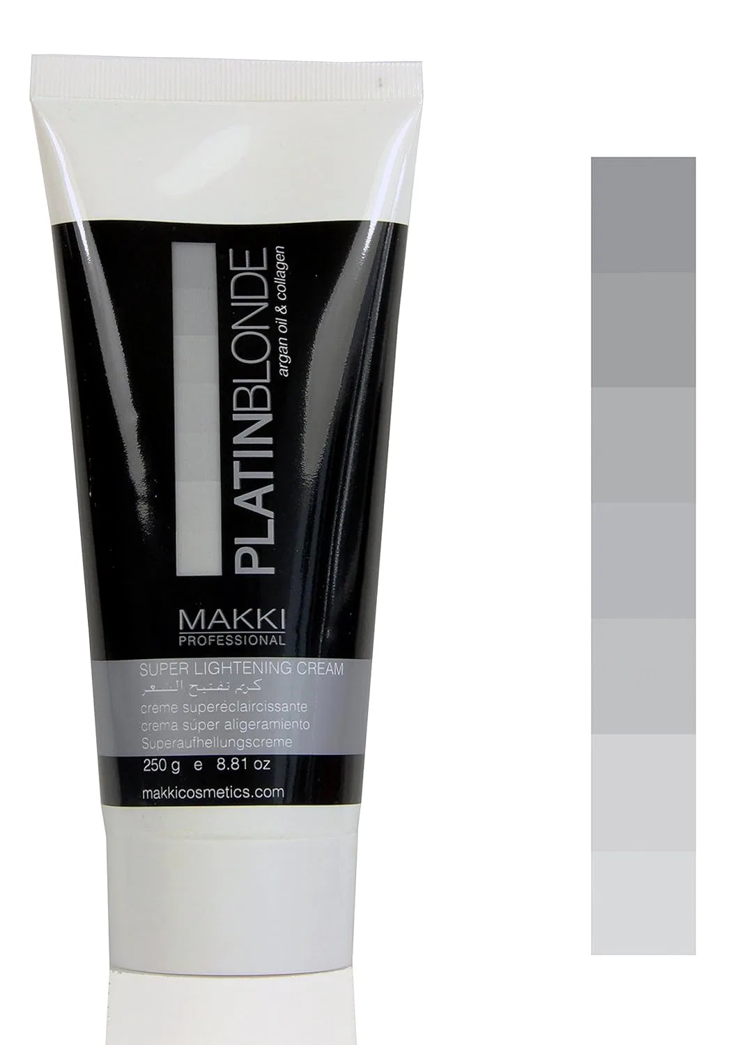 Суперосветляющий крем для волос «Platinum Blonde Hair» с аргановым маслом и коллагеном от Makki Makki
