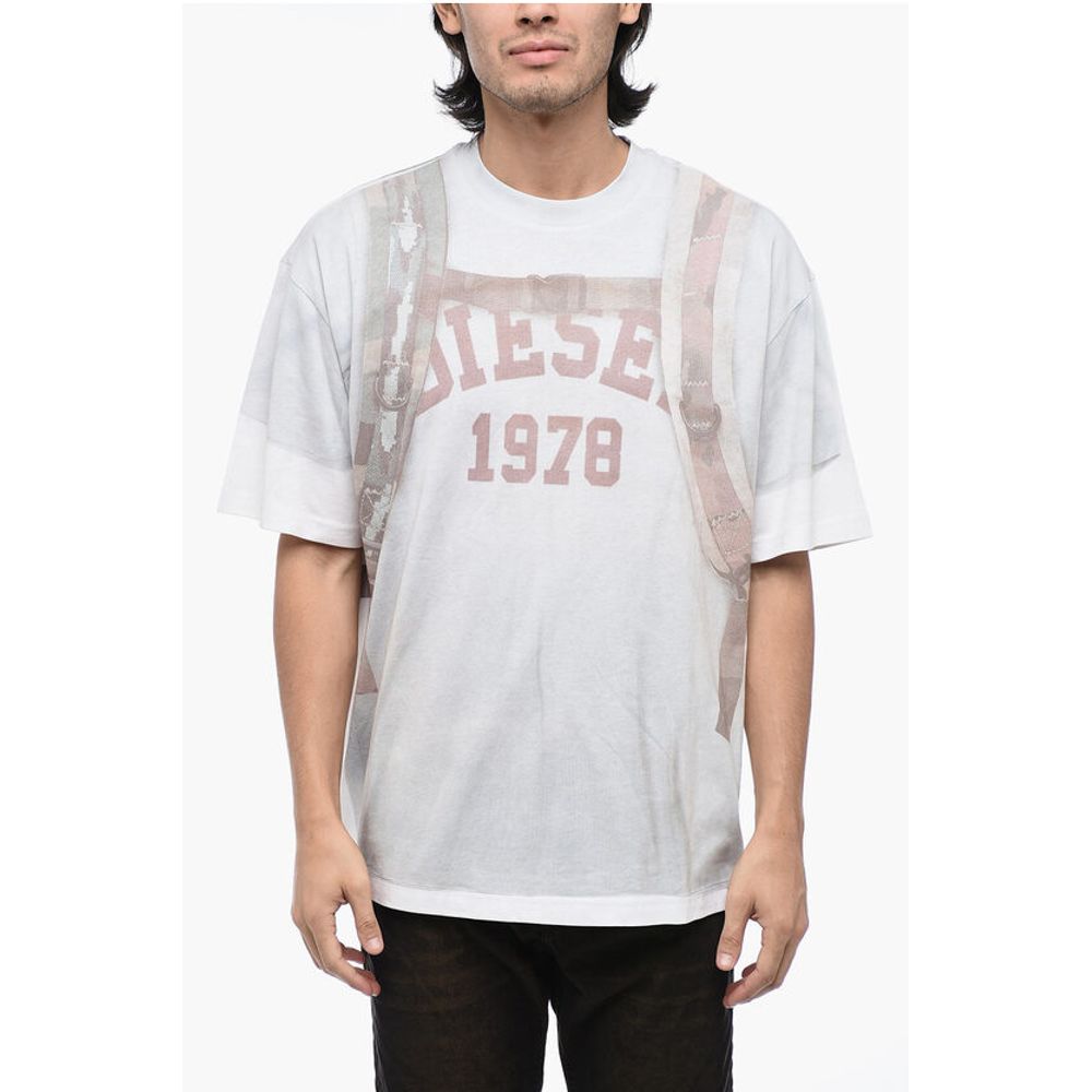 

Футболка T-WASH-E3 с принтом trompe l'Oeil Diesel, White