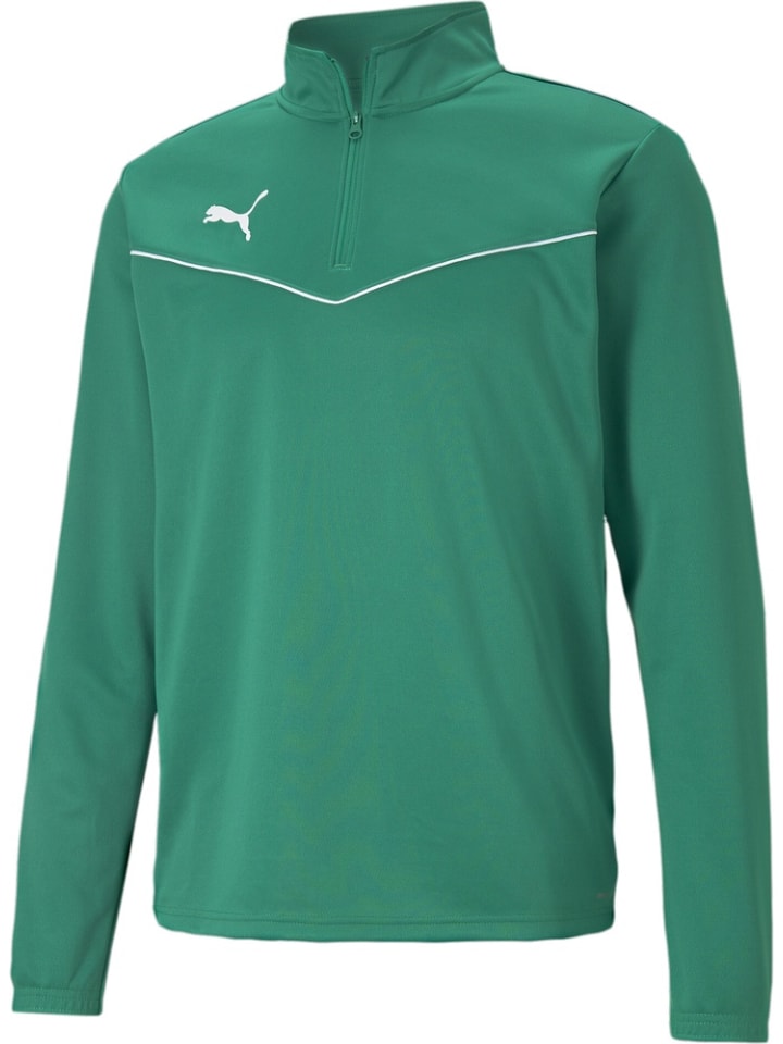 

Футболка TeamRISE 1/4 Zip Top зеленого цвета Puma, Зеленый, Футболка TeamRISE 1/4 Zip Top зеленого цвета Puma