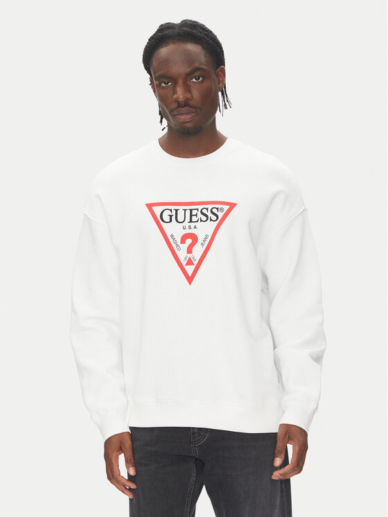 

Толстовка оверсайз M4YQ21 K9V31 Guess Jeans, белый