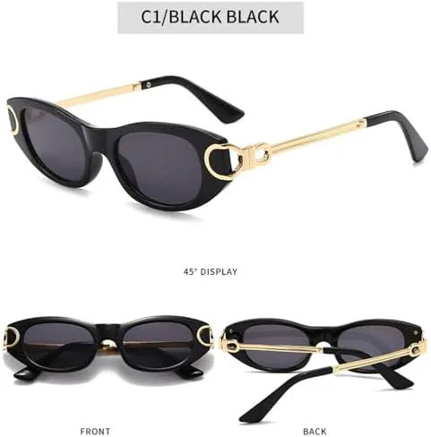 

Женские панк-очки овальной формы с металлическим блеском, модные для девушек, для отдыха на природе, кемпинга, фотосъемки, защита от ультрафиолета UV400 MTZJH, Beige