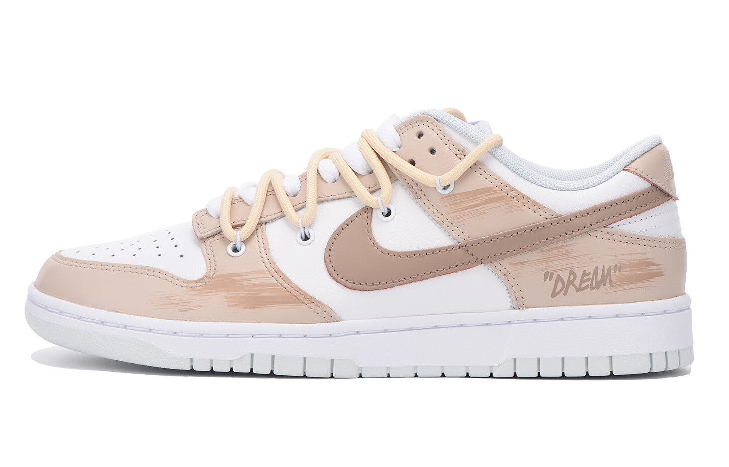 

Кроссовки Nike Dunk Skateboarding Shoes Unisex Low-top White, цвет Tan