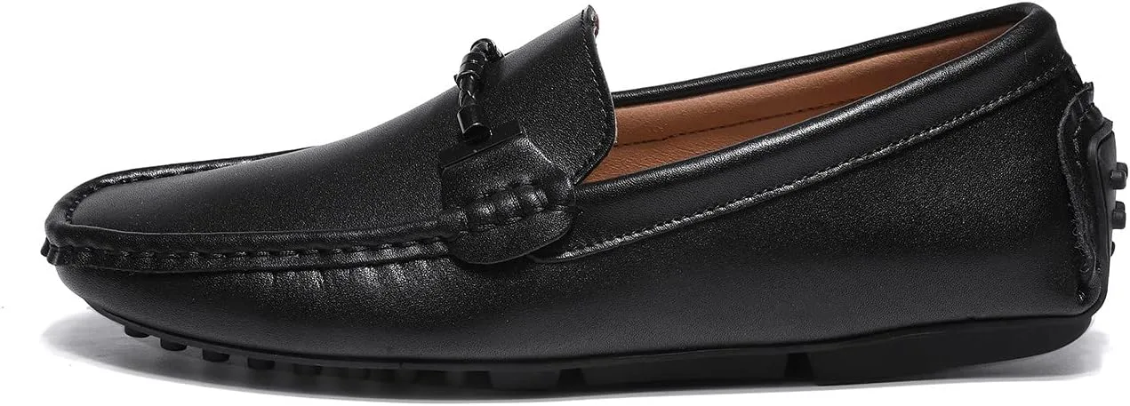 

Мужские мокасины Santimon Penny Loafers, обувь для вождения, слипоны, лодочные туфли, черный