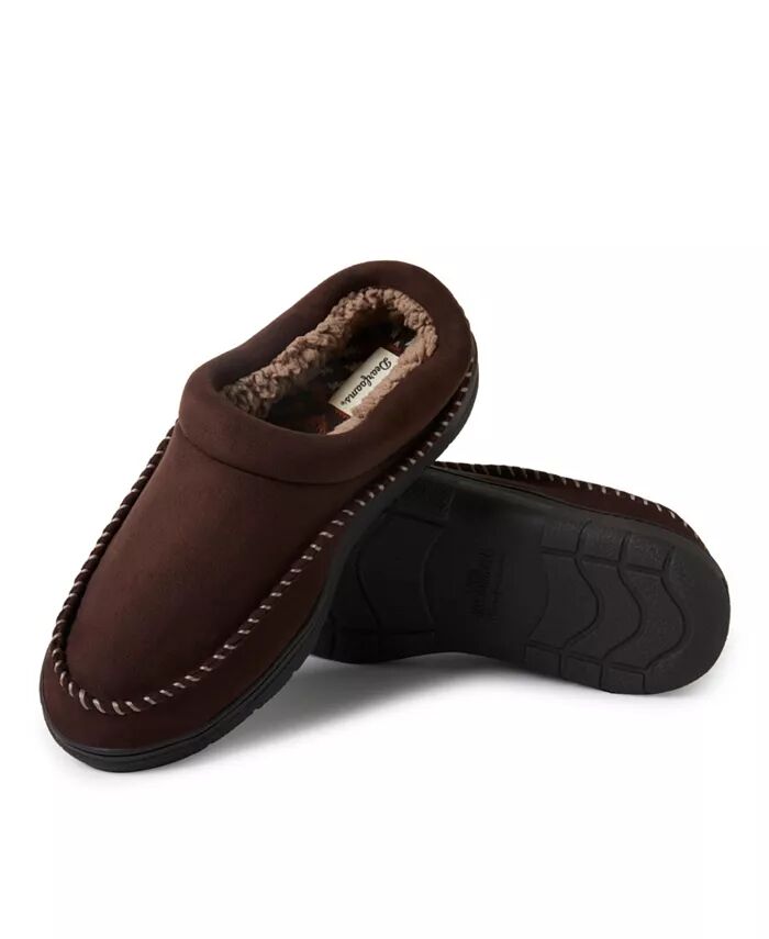 Мужские мокасины Thompson Toe Clog House Shoe Slipper Dearfoams, коричневый — фото 2