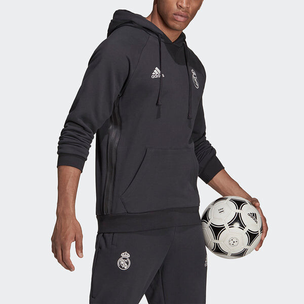 Толстовка adidas real Madrid Soccer/Football Sports Black, черный — фото 4