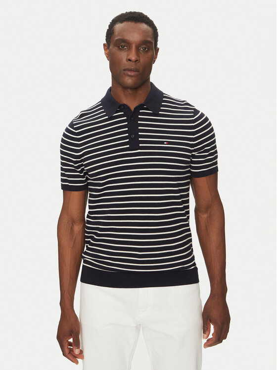 

Рубашка поло стандартный крой Essential Cotton Knitted Polo MW0MW37396 Tommy Hilfiger, синий