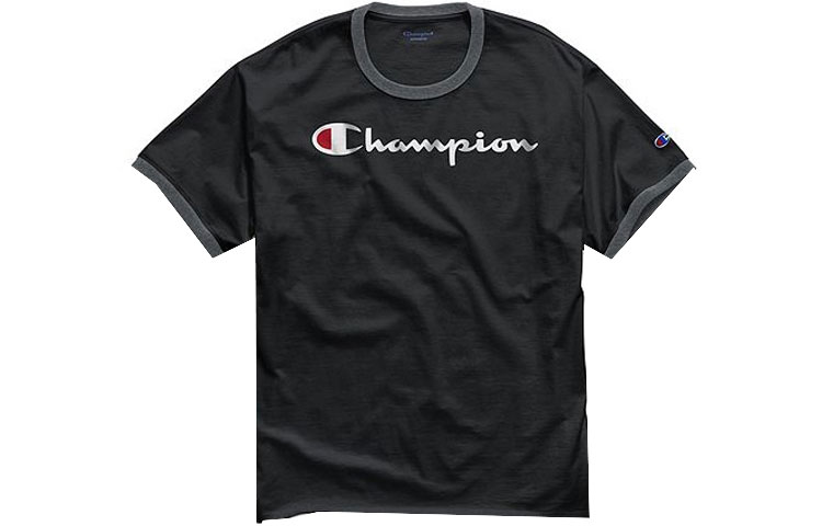 

Champion Футболка унисекс, версия для США, черно-серая